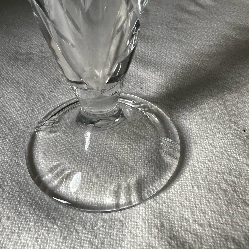 vintage Bohemian cut crystal bud vase. - Picture 8 of 10